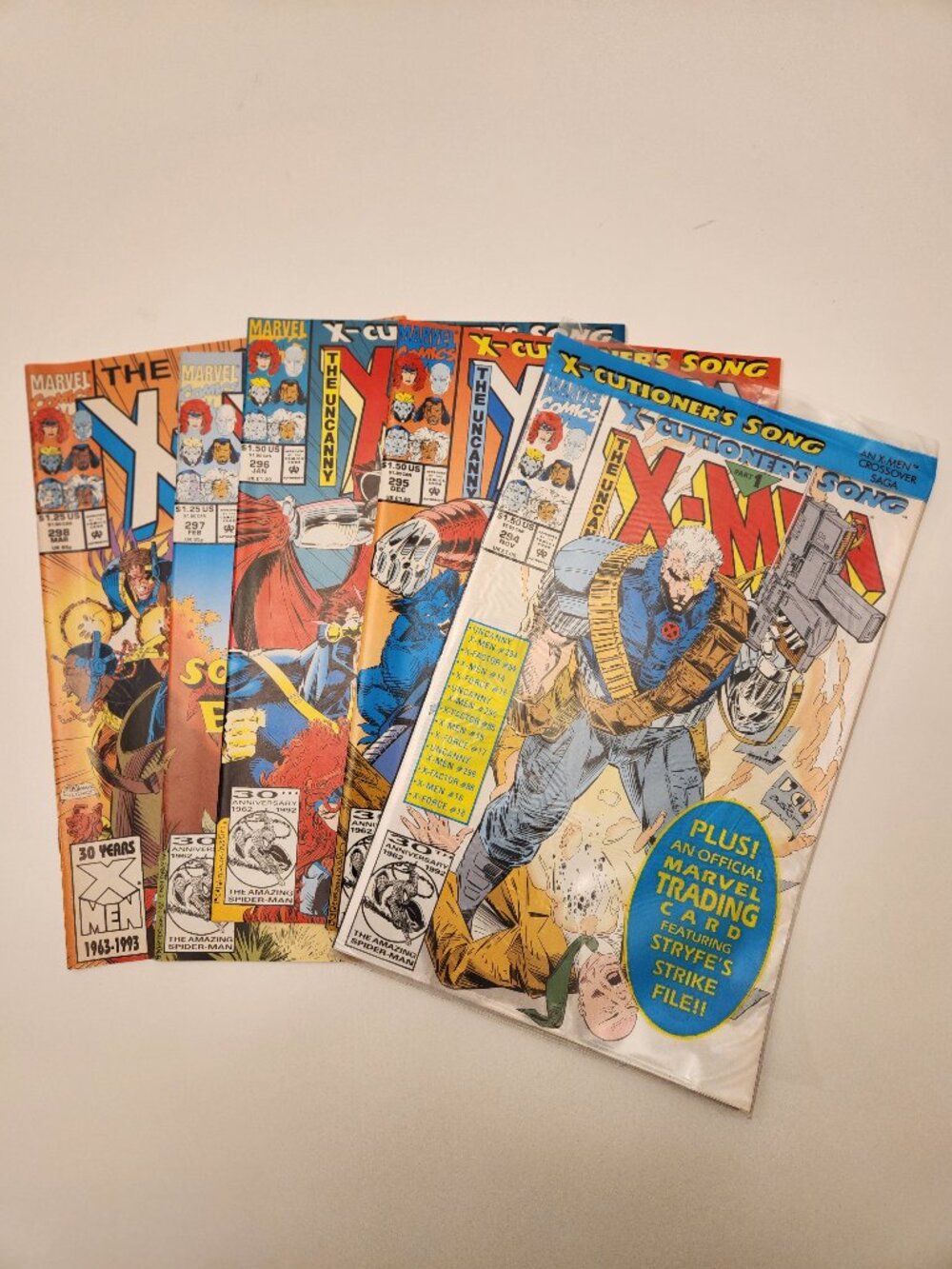 Lot The Uncanny X-Men Marvel Comic Books 294 295 296 297 298 1992 1993 Run Vtg